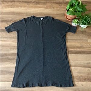 ASOS Ribbed Crew Shift Dress 3/4 Sleeve Sz 0